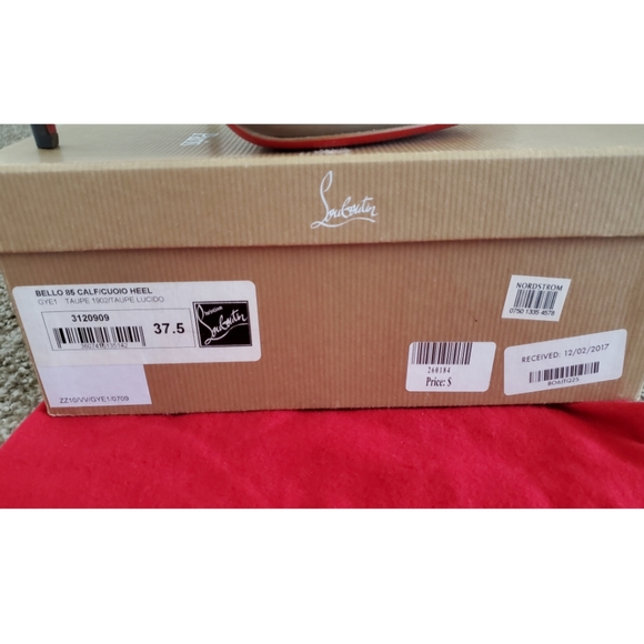 Christian Louboutin Belle Bootie 85mm Taupe 37.5 - Picture 6 of 6